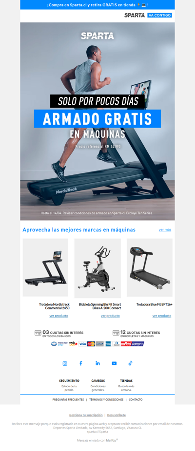 ¡Armado Gratis en Máquinas! ⚡