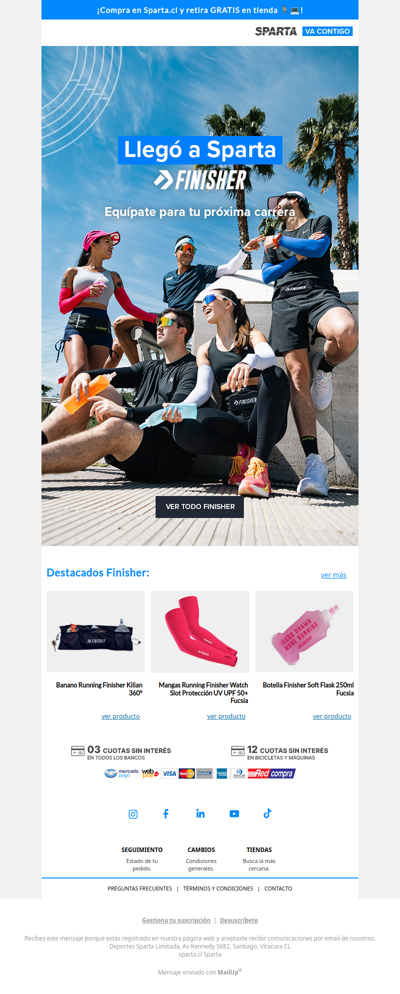 ⚡ ¡Llegó Finisher a Sparta! 🏃‍♀️