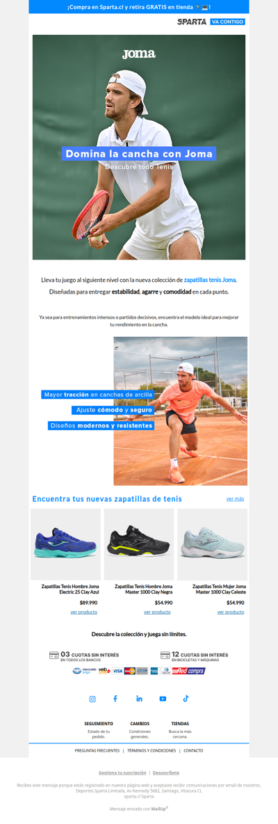 Juega cada punto con JOMA 🎾