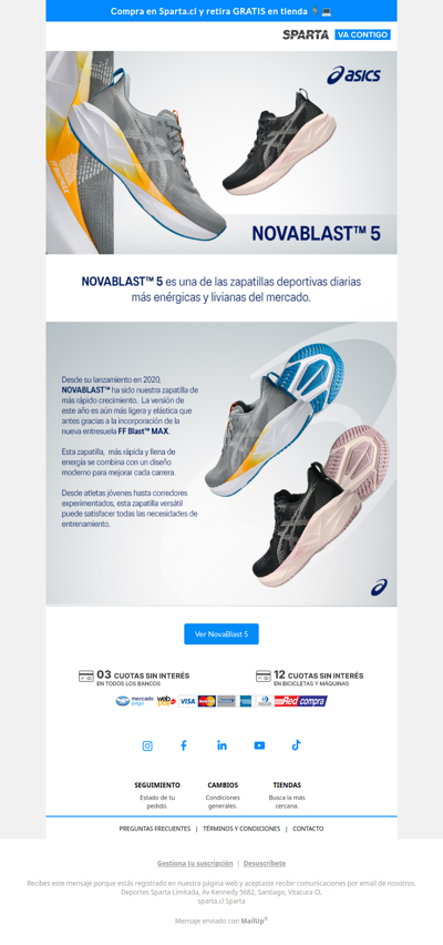 ASICS Novablast 5 👟 Más energía en cada paso