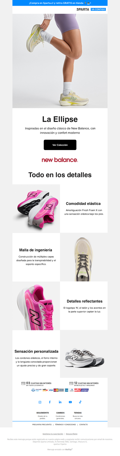 Corre con las nuevas New Balance Ellipse 👟