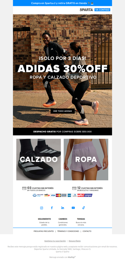 🔥Adidas 30%OFF por tiempo limitado🏃‍♂️
