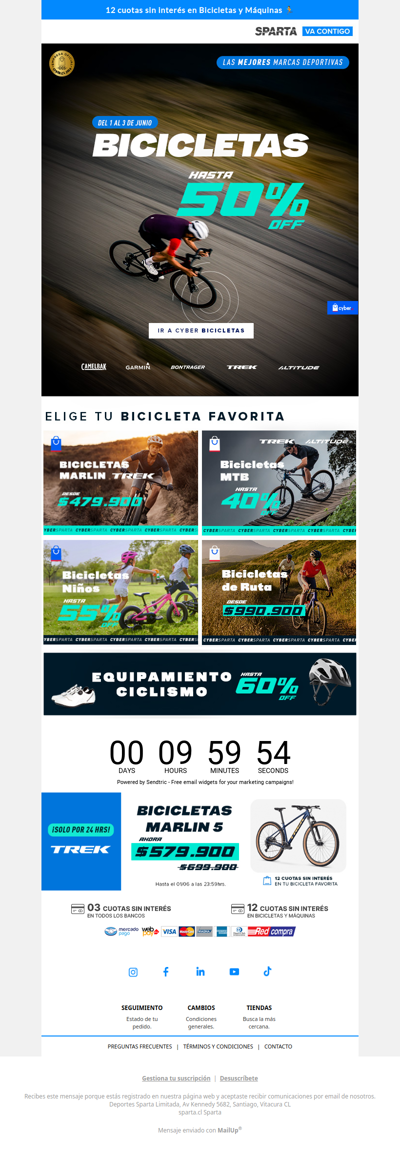 🚴🔥 CYBER BICICLETAS - HASTA 50% OFF - solo por Cyber