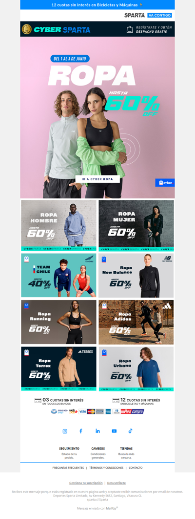 🔥 CYBER ROPA - Hasta 60% dcto 😍 – ¡Corre que se acaba!