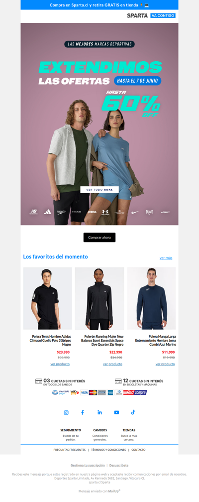 Aún estás a tiempo: Ropa hasta 60% OFF 🚨
