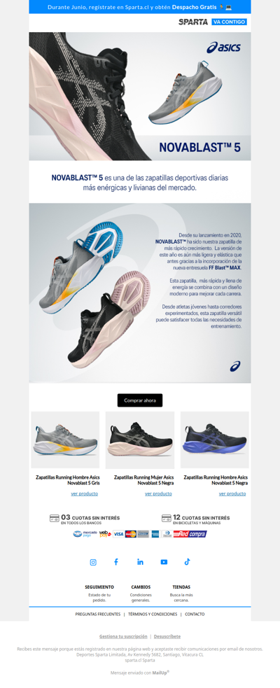 ✨ ASICS Novablast 5 | Más suave, más ligera