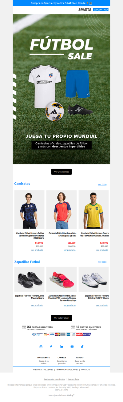 ⚽SALE Fútbol: Activa el Modo Mundial y aprovecha estas ofertas