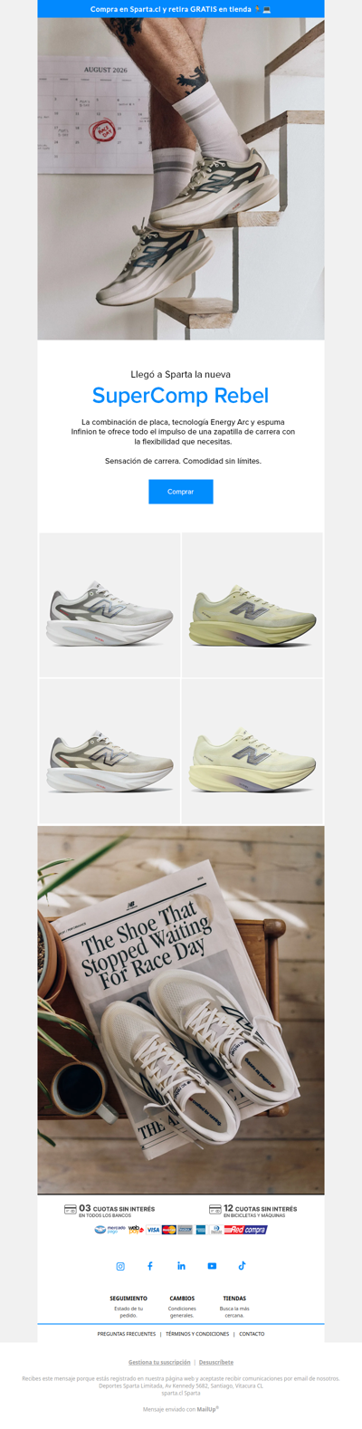 Nuevas New Balance SC Rebel ✨ La velocidad que estabas esperando ya llegó ⚡