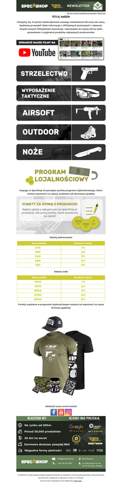 Witaj sad! Dziękujemy za zapisanie się do naszego newslettera. Przesyłamy kilka przydatnych informacji. :)