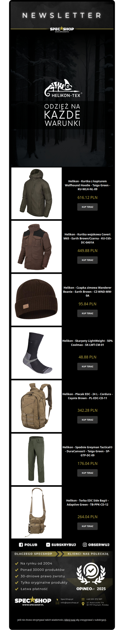 💥HELIKON-TEX NA KAŻDE WARUNKI💥