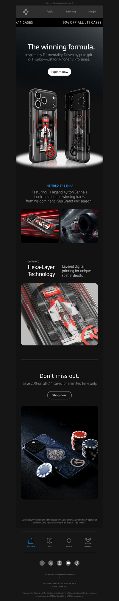 iPhone 17: New F1-inspired case