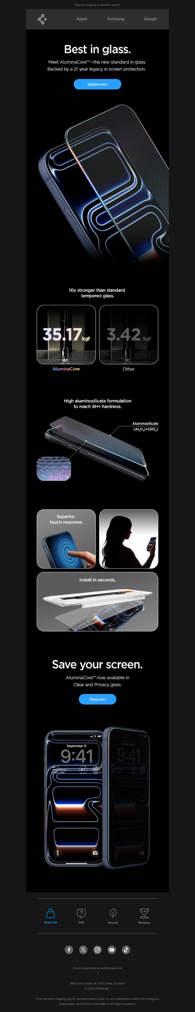 We reengineered the glass.