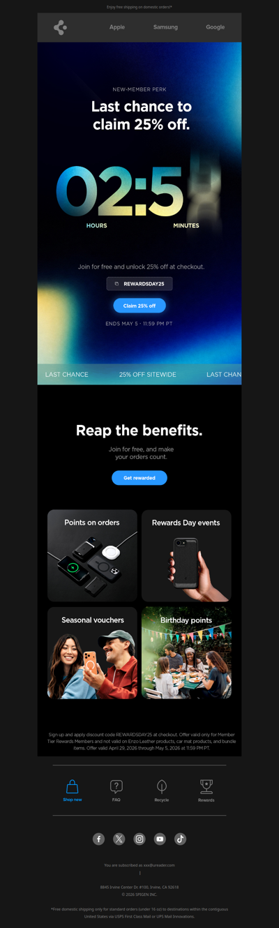 Final Hrs: Rewards Day Insider Access