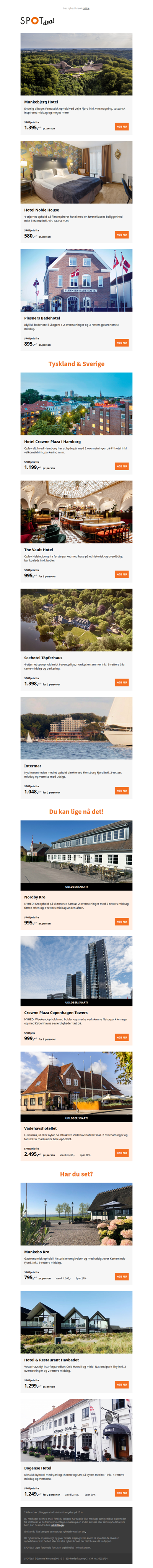 Munkebjerg Hotel | Hotel Noble House | Plesners Badehotel