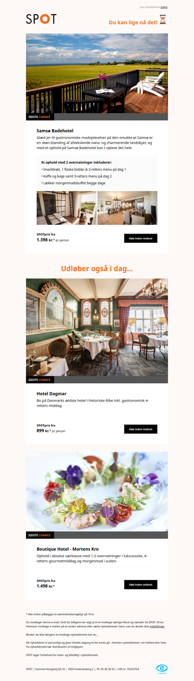 Køb inden midnat ❣️ Gastronomisk ophold på Samsø Badehotel i smukke & naturskønne omgivelser 😍