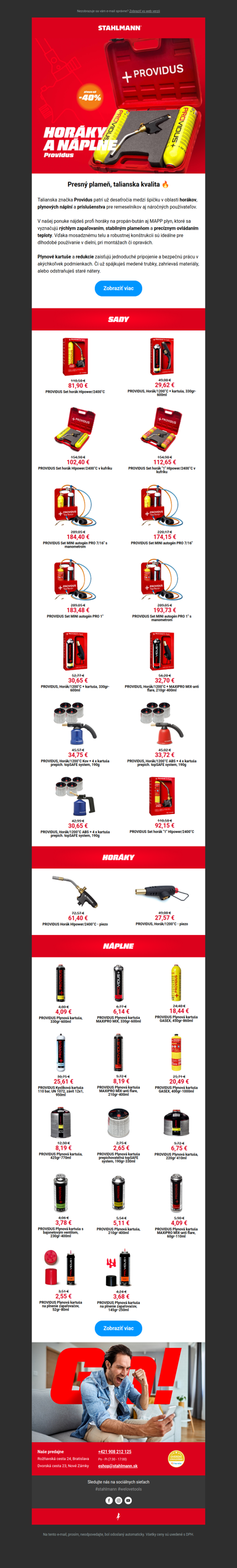 🔥 Profi horáky Providus