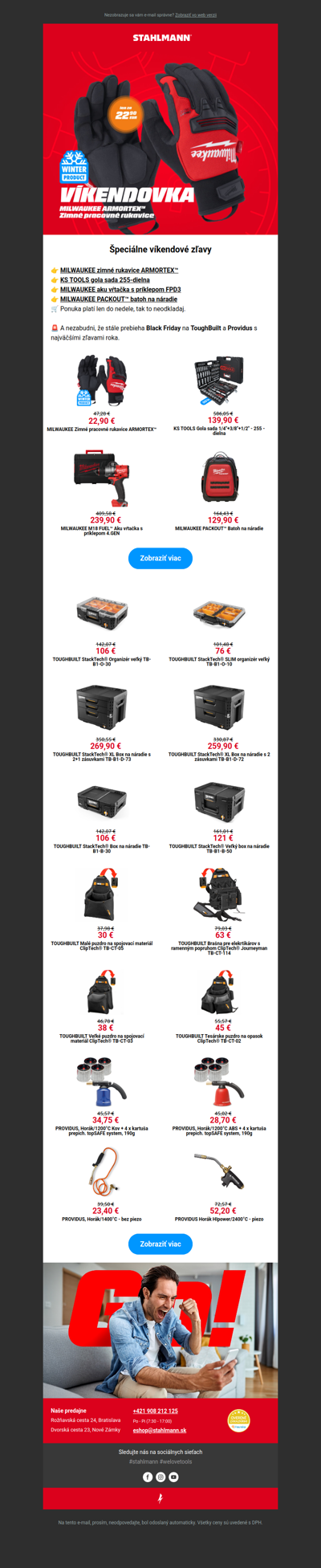 ⏰ Špeciálne víkendové zľavy