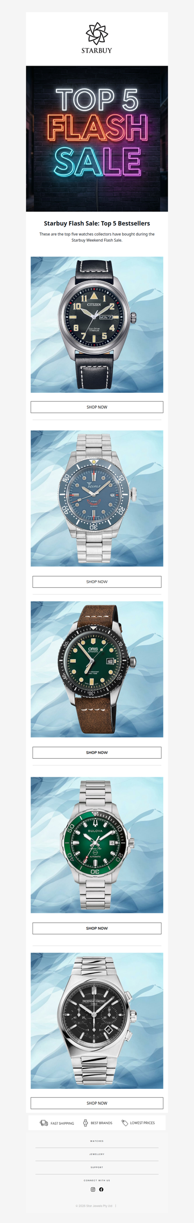 The Top 5 Watches Sold This Weekend