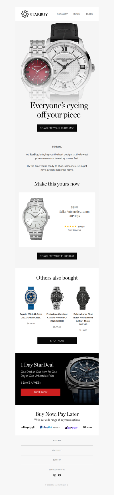 Heads up! The item you were look at is selling fast