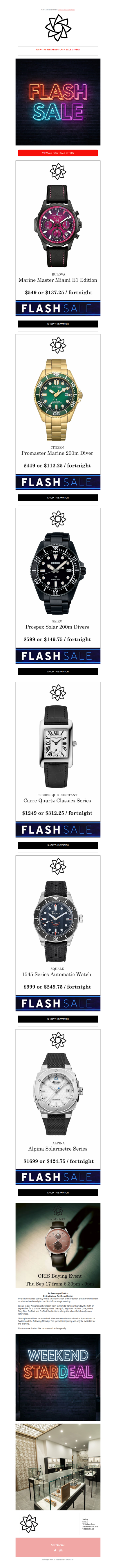 Weekend Flash Sale is now live