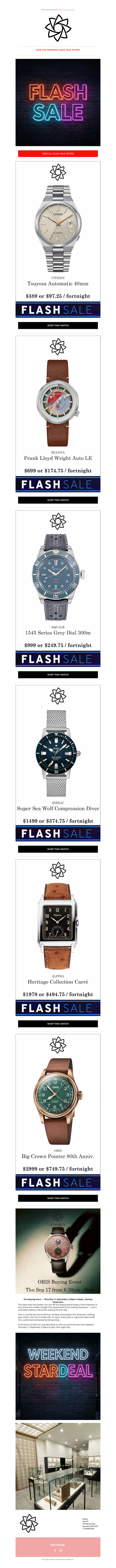 Weekend Flash Sale is now live
