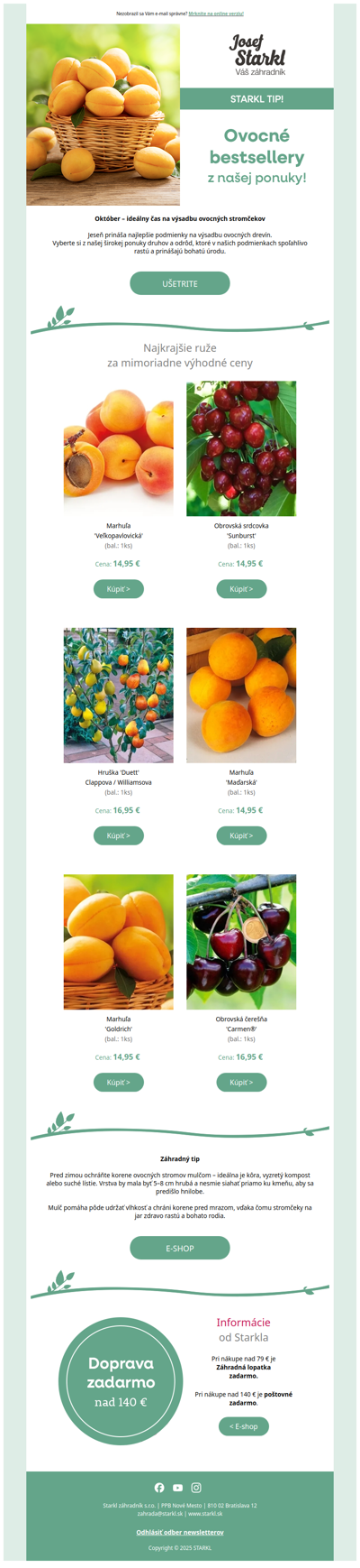 🍐🍒🍑 Ovocné bestsellery z našej ponuky