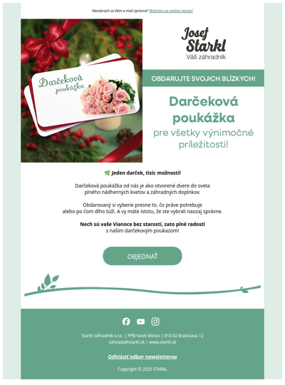 🌿 Jeden darček, tisíc možností!