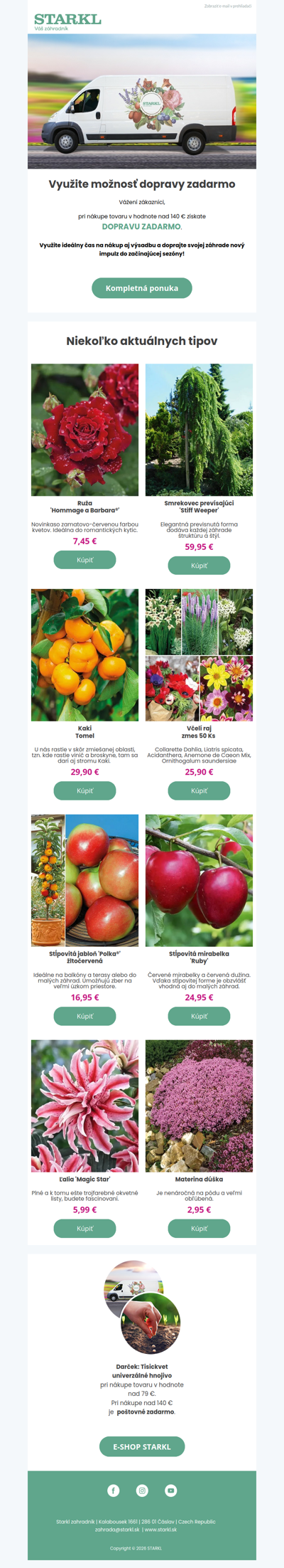 👉👉👉Využite možnosť dopravy zdarma