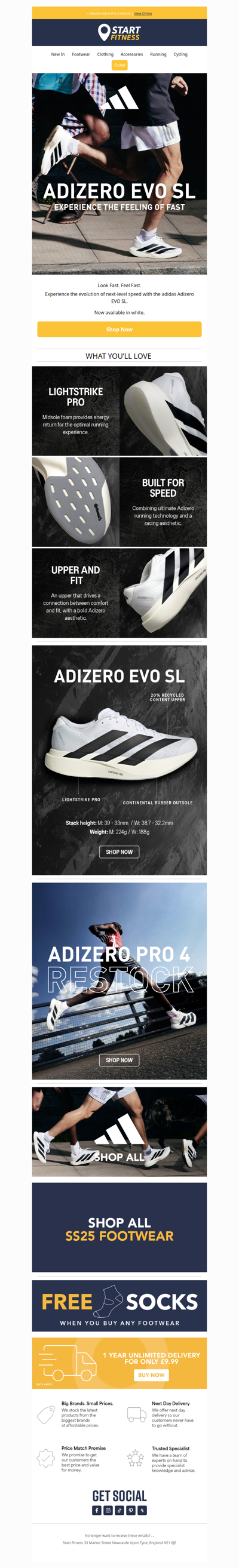 NEW | adidas Adizero EVO SL