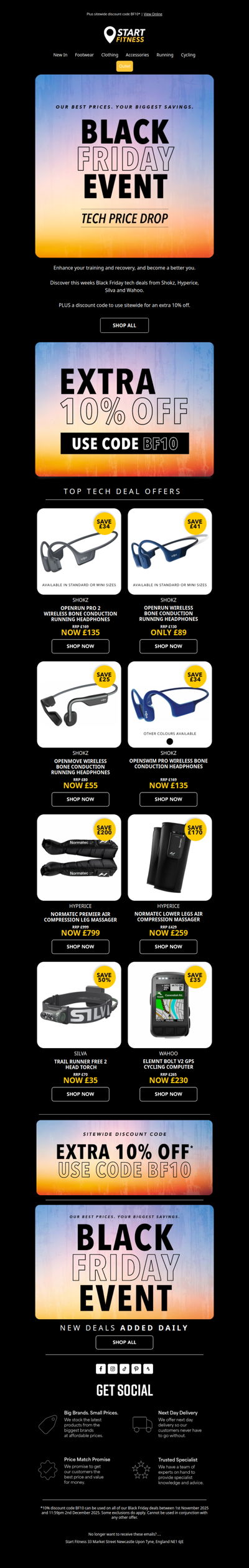 Price Drop | Black Friday deals on Shokz & Hyperice