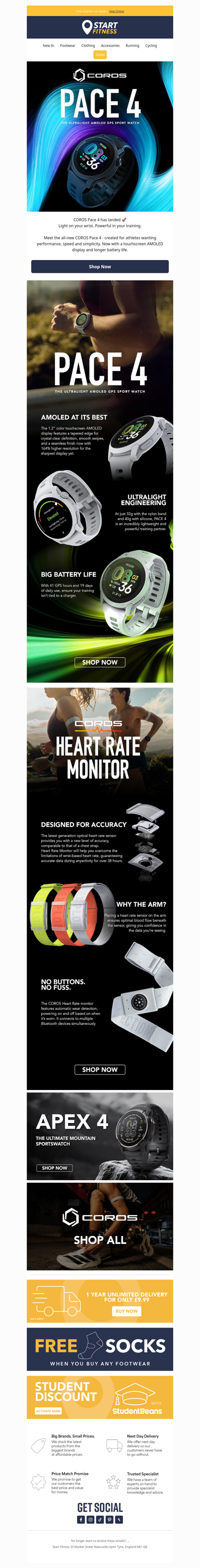 New In | COROS Pace 4