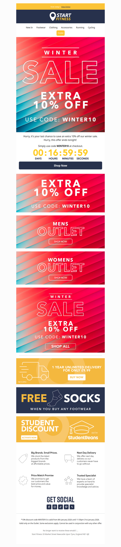 Last chance to save an extra 10% ⌛