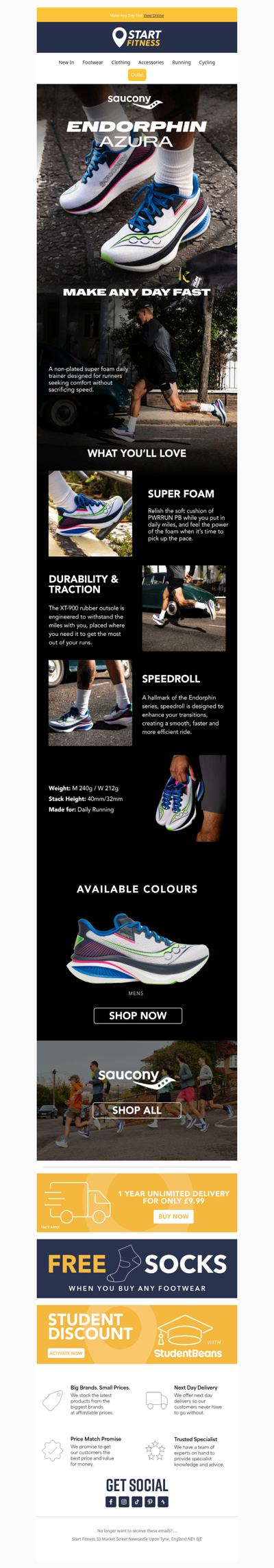 NEW | Saucony Endorphin Azura 🔥