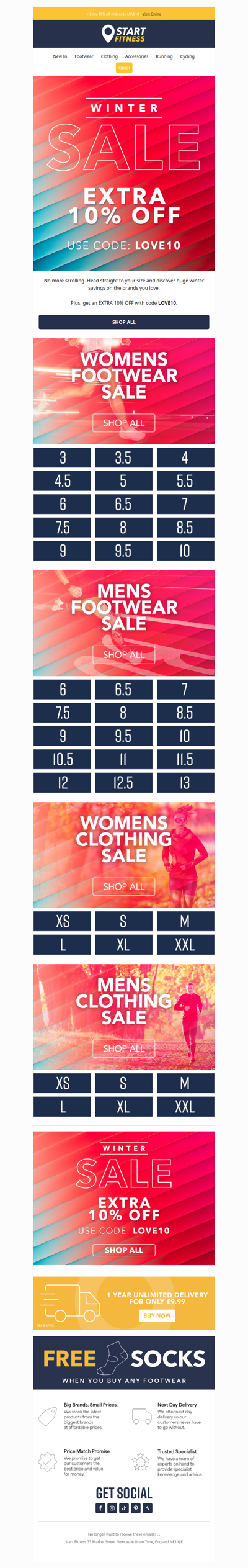 Winter sale: find your size fast ⚡