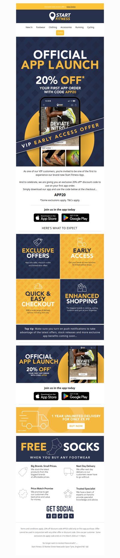 20% Off Your First App Order!* 🎉