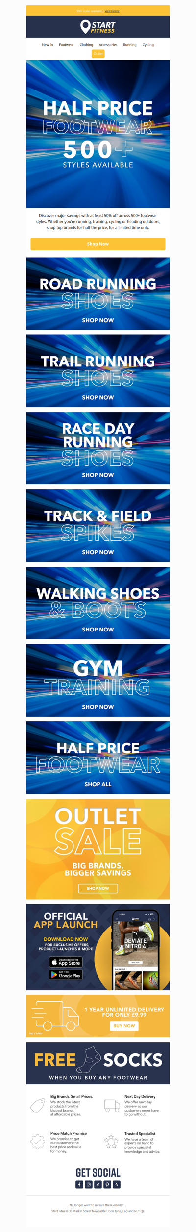 Half price footwear is here 🔥