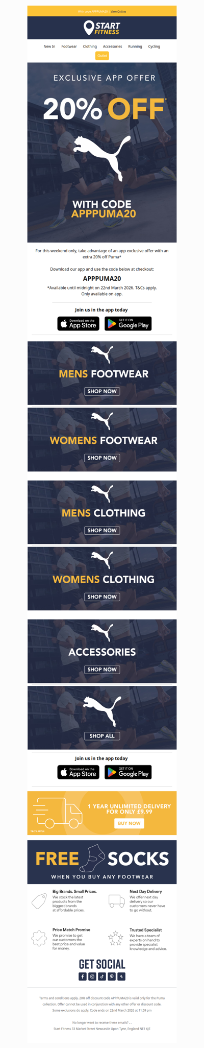 🔥 Extra 20% off Puma | App exclusive