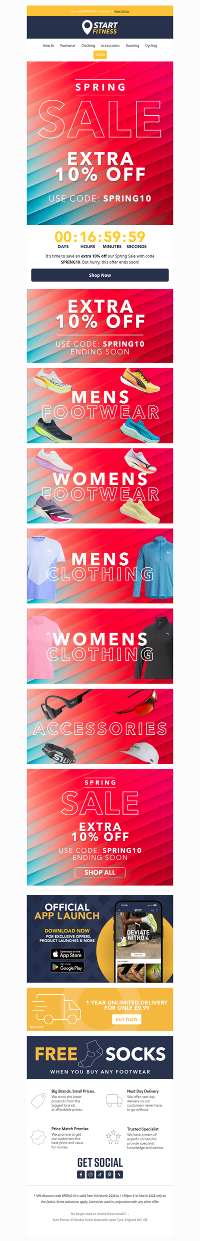 Extra 10% off sale ends soon 📢