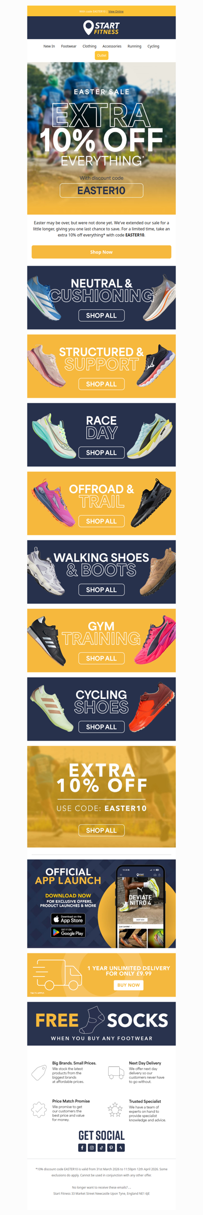 Offer extended | Extra 10% off footwear 📣