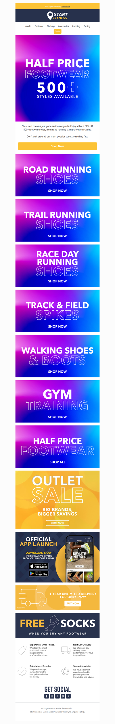 Step into half price footwear! 🏃‍♀️