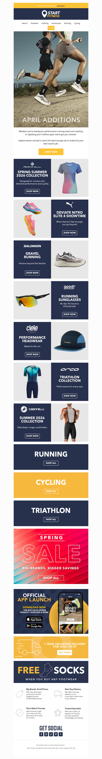 New from Ronhill, Ciele, Goodr and more