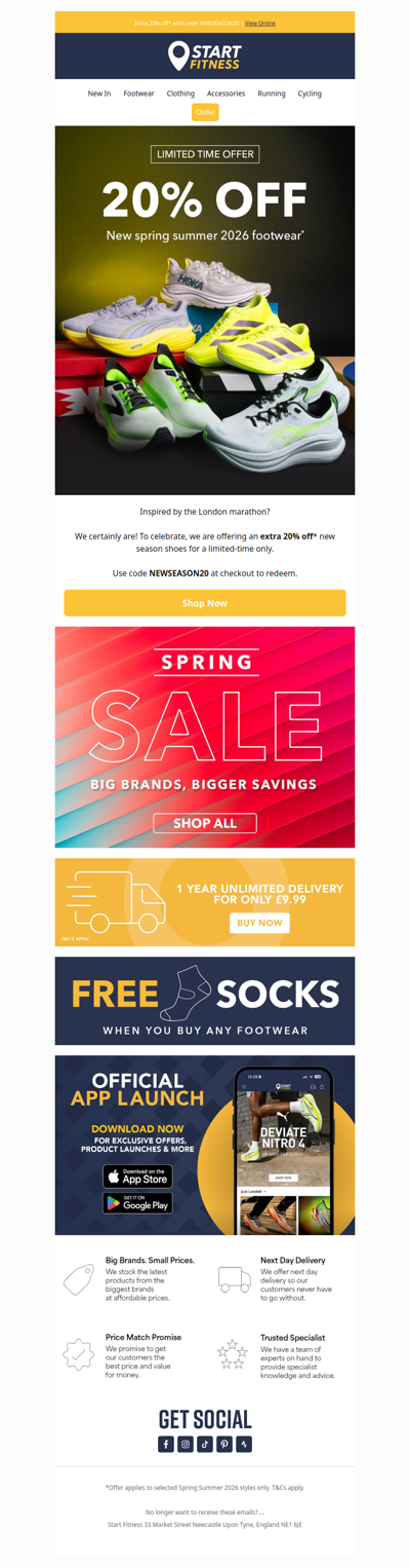 Marathon savings on new season shoes 🏃