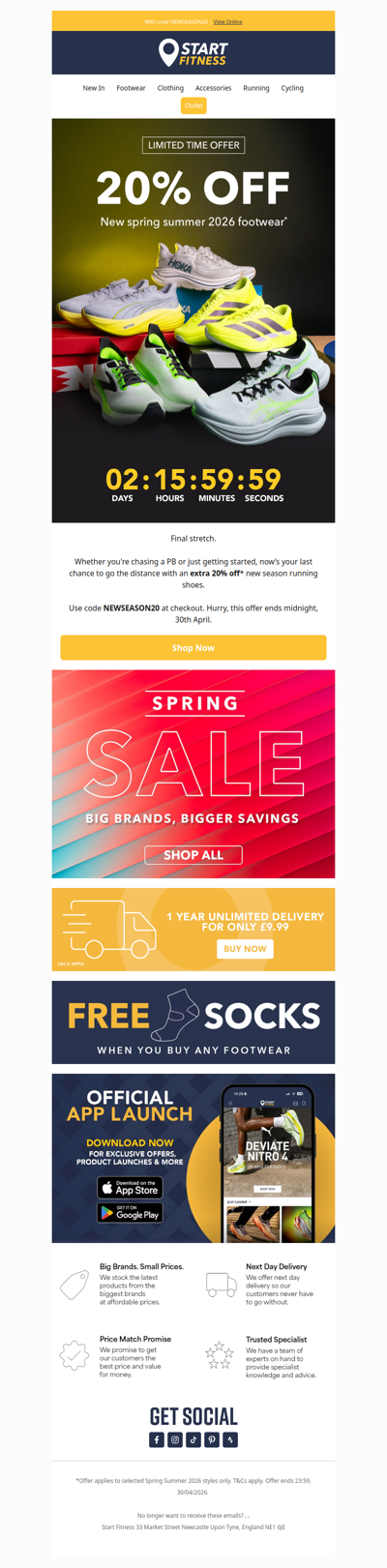 Last chance to save an extra 20% off ⌛