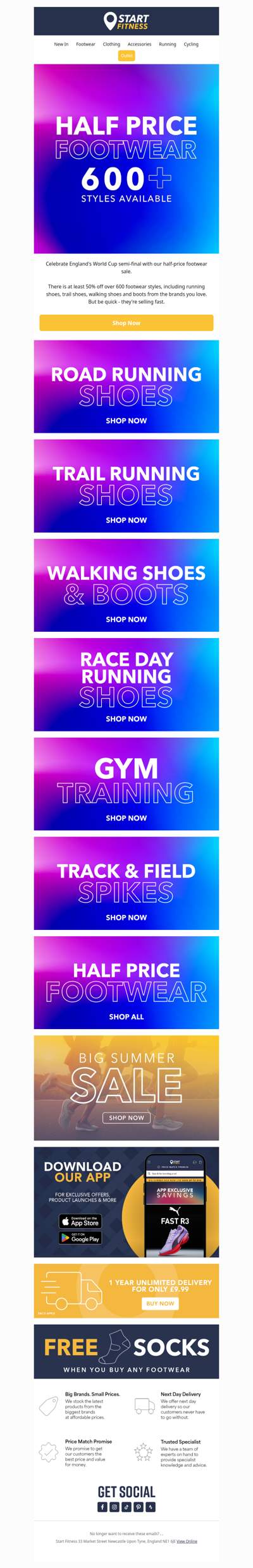Semi-final sale | Half price footwear 🏆