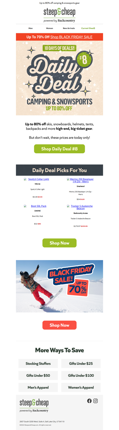 Daily Deal # 8 won’t last longer than today