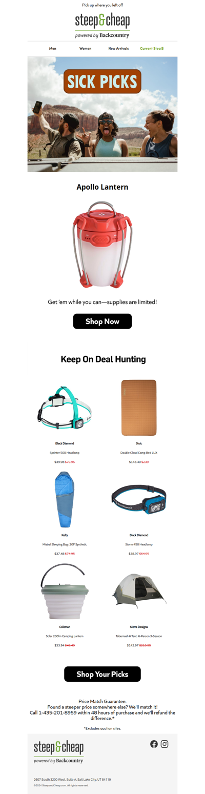 Your eye for bargains: unparalleled