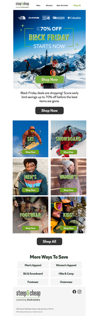 Up to 70% off winter gear & more 🧤