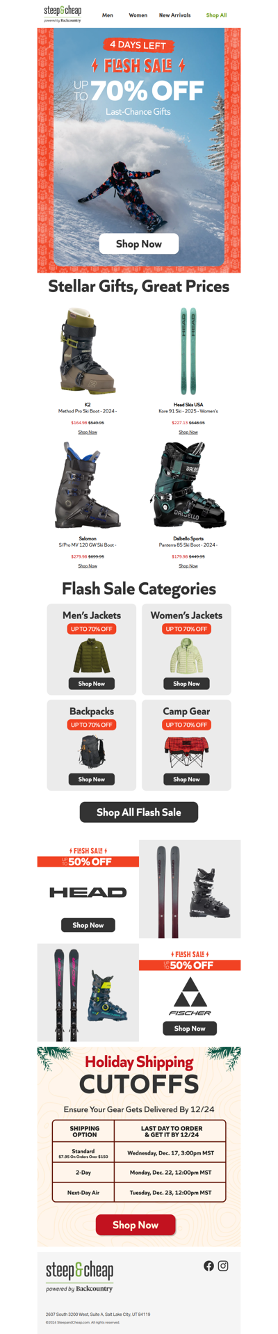 4 days left to shop + save up to 70% 😝