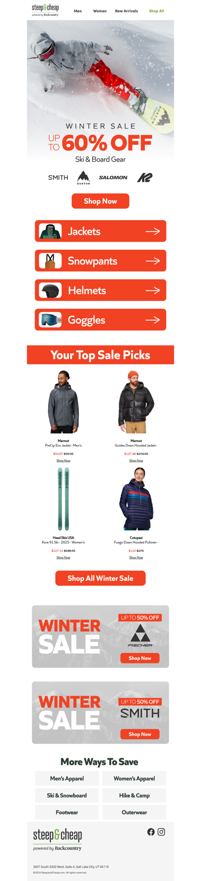 Winter’s in motion 💫 Up to 60% off gear to match