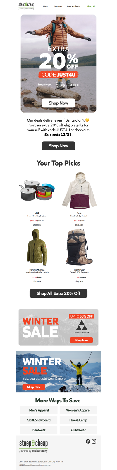 20% off your cart? Yep. ✔️